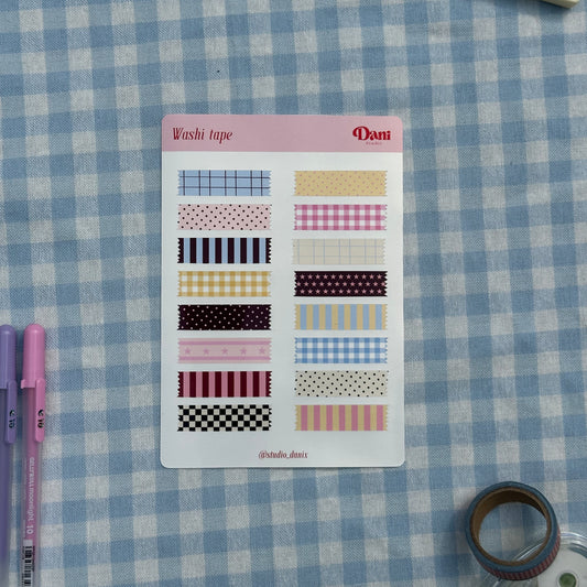 Washi Tape Stickervel - A6