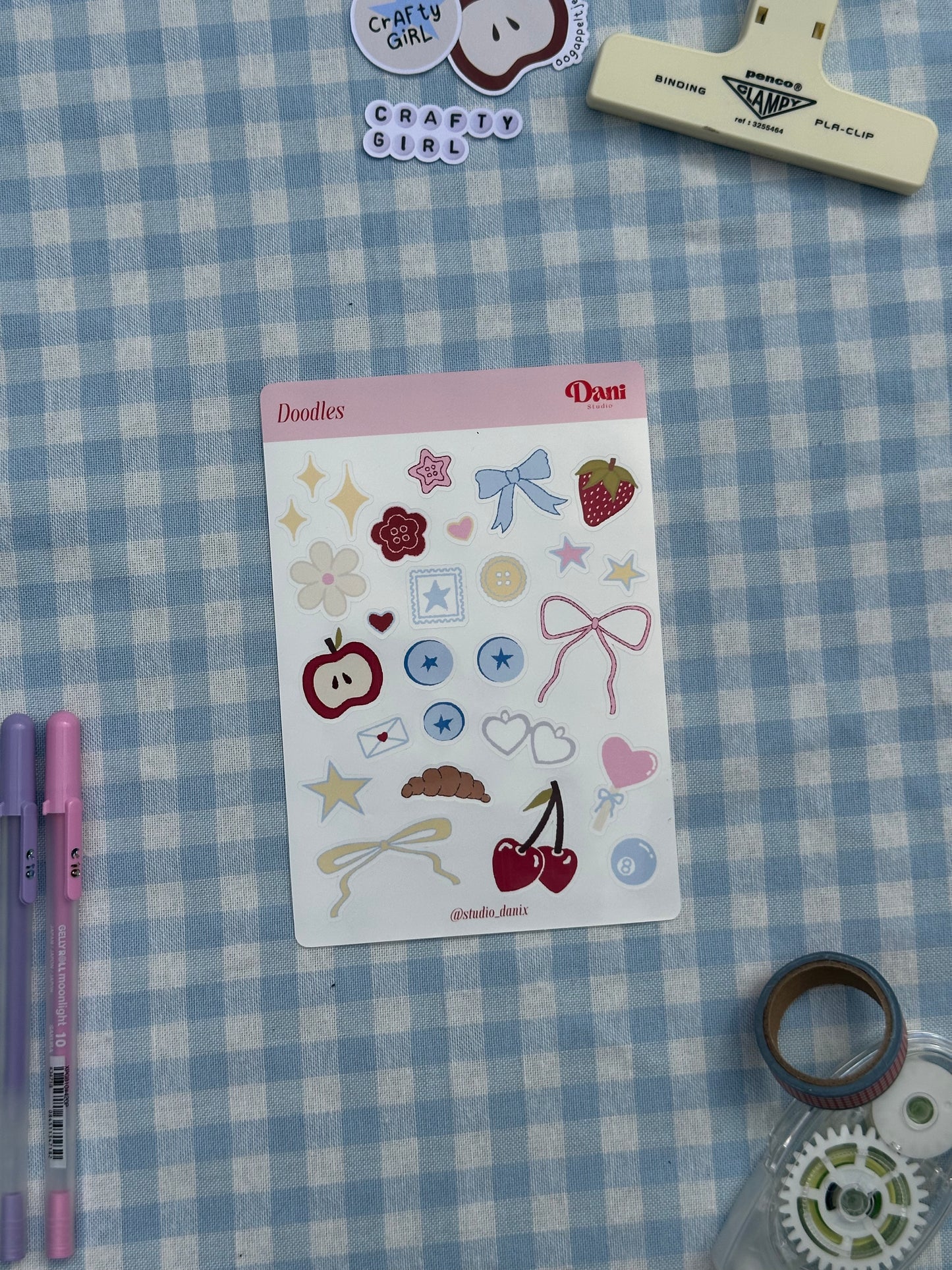 Doodles Stickervel - A6