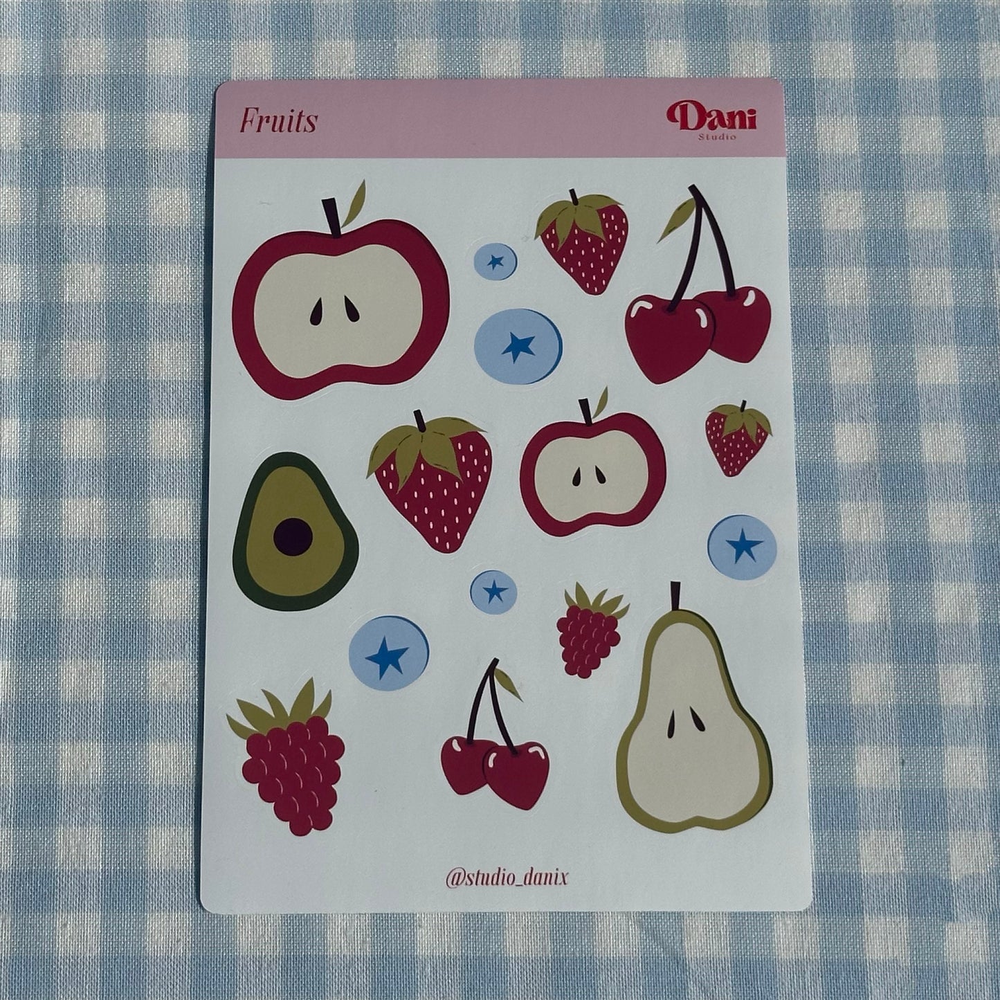 Fruits Stickervel A5 – Bullet Journal Stickers