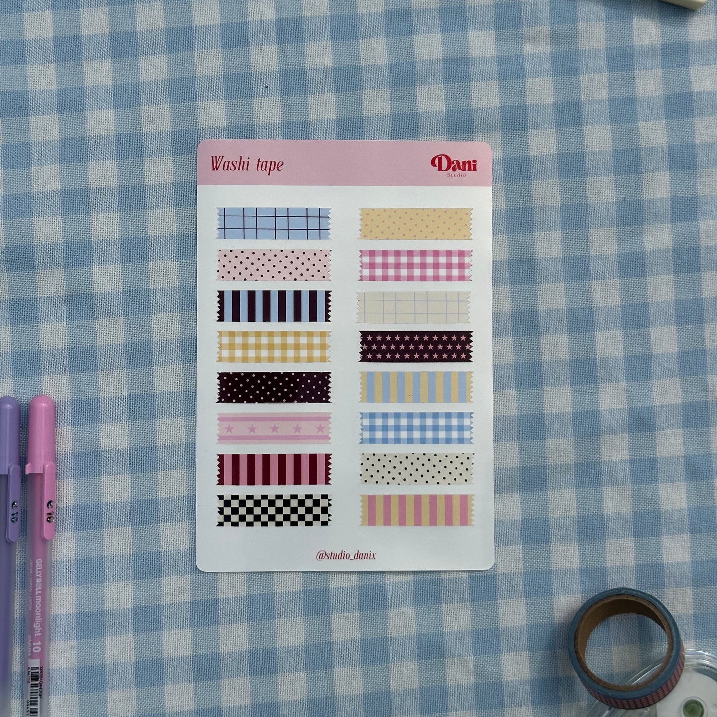 Washi Tape Stickervel - A6