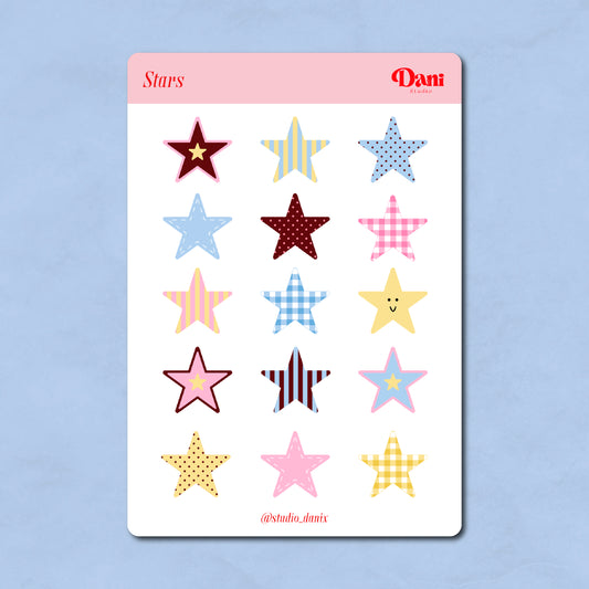 Stars Stickervel - A6