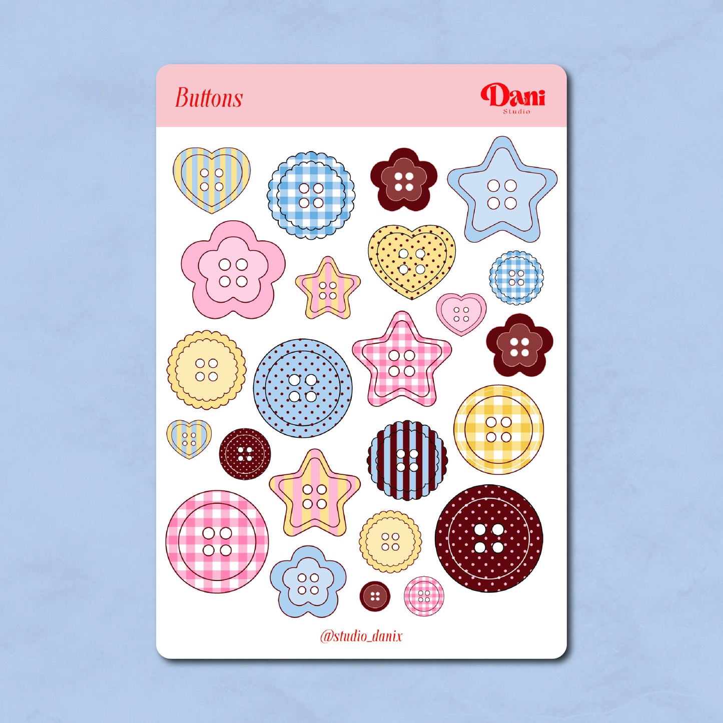 Buttons Stickervel - A6