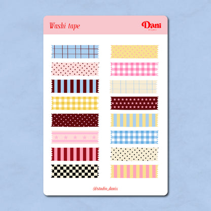 Washi Tape Stickervel - A6
