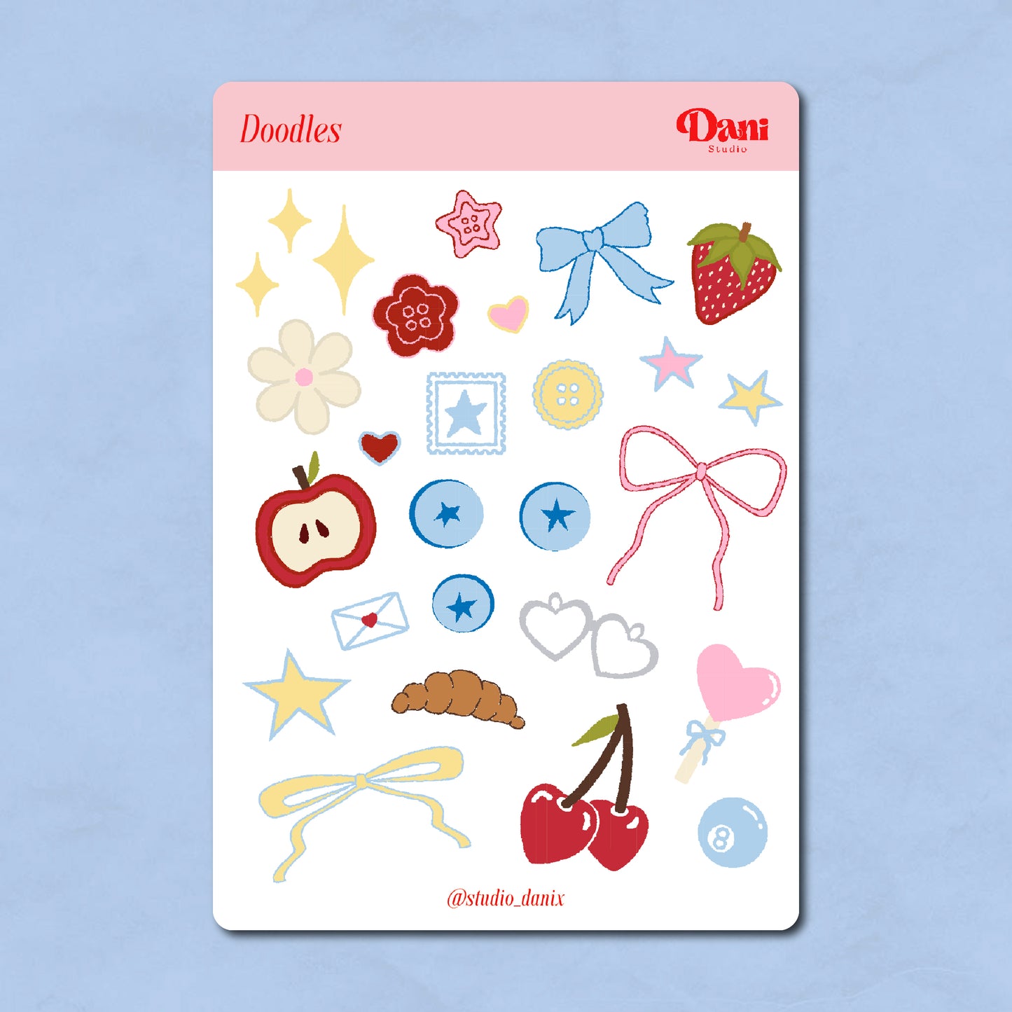 Doodles Stickervel - A6