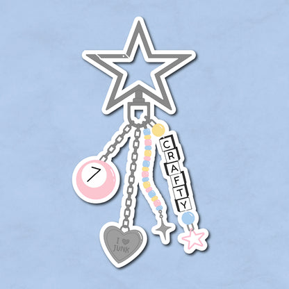 Sticker Keychain – Handgemaakte Die Cut Sticker