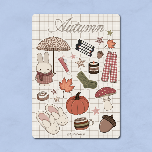 Autumn Sticker Vel A5