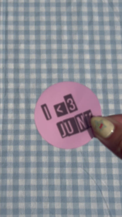 Sticker I Love Junk 2 – Handgemaakte Die Cut Sticker